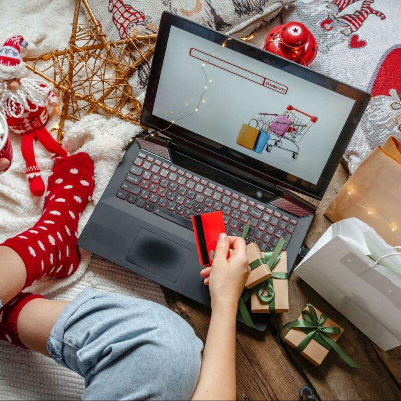 Holiday shopping online